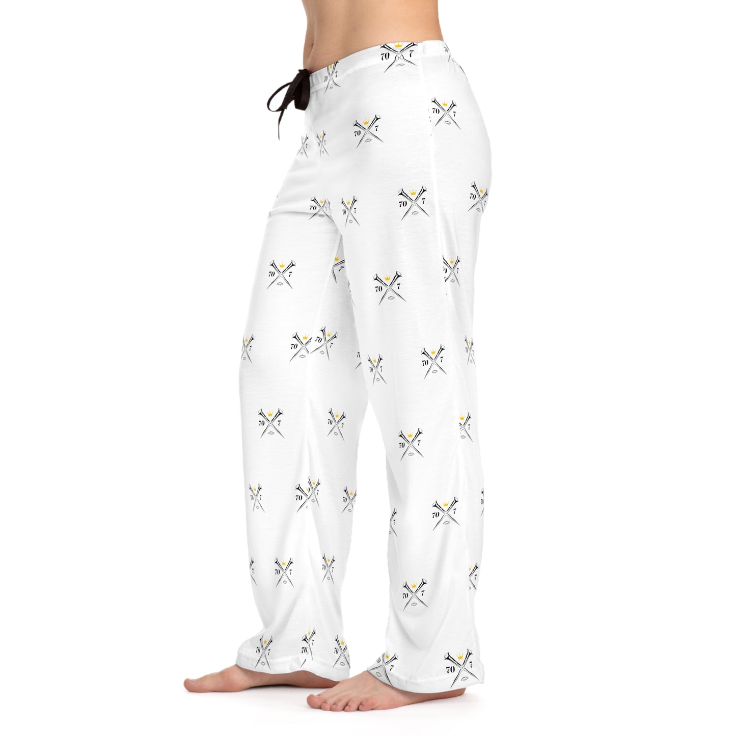 70x7 Rugged Nails — Women's All-Over Print Pajama Pants on White