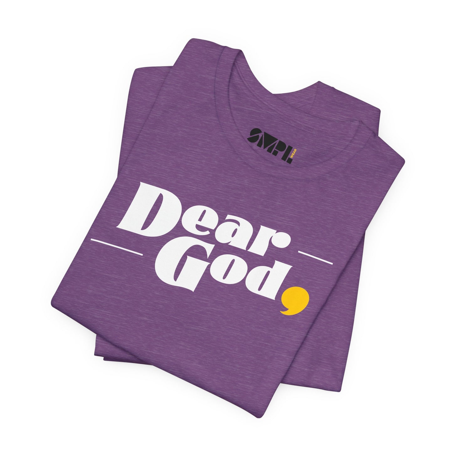 Women's "Dear God," Pop Tee — Jersey Short Sleeve Tee