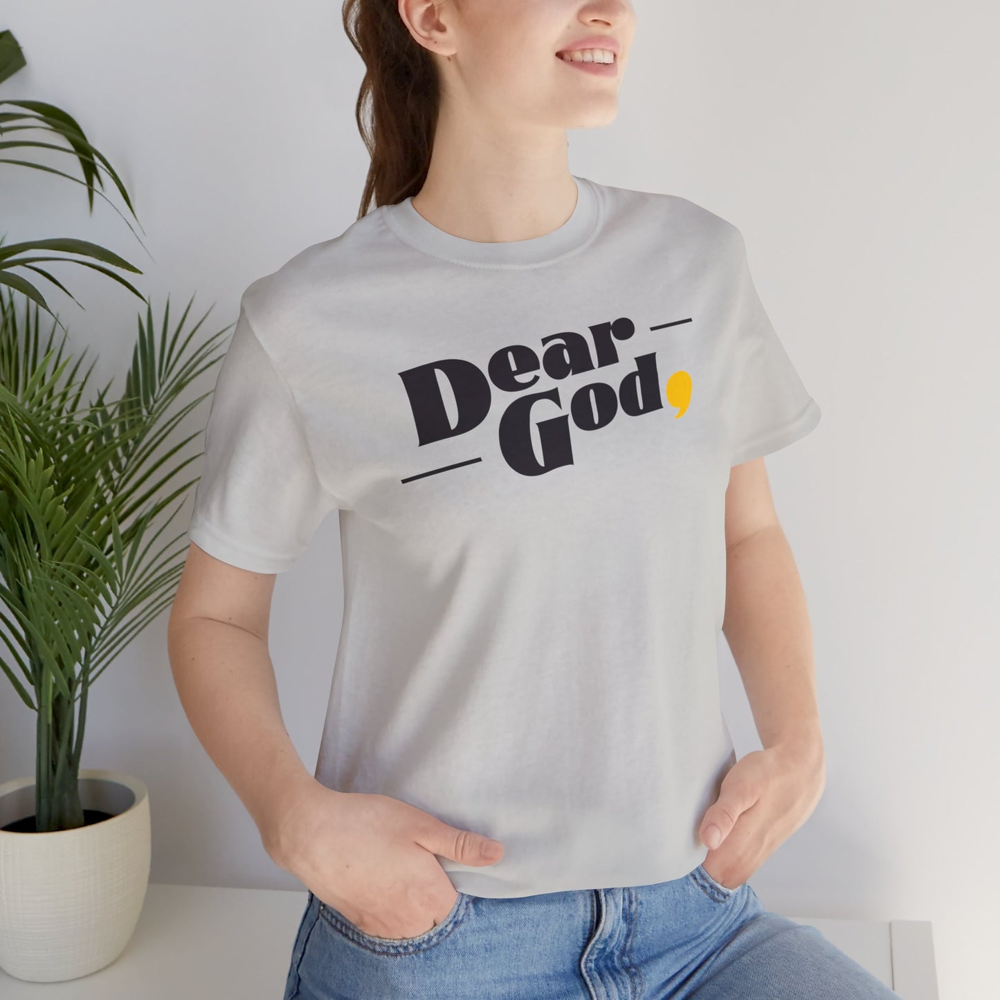 Women's "Dear God," Pop Tee — Jersey Short Sleeve Tee