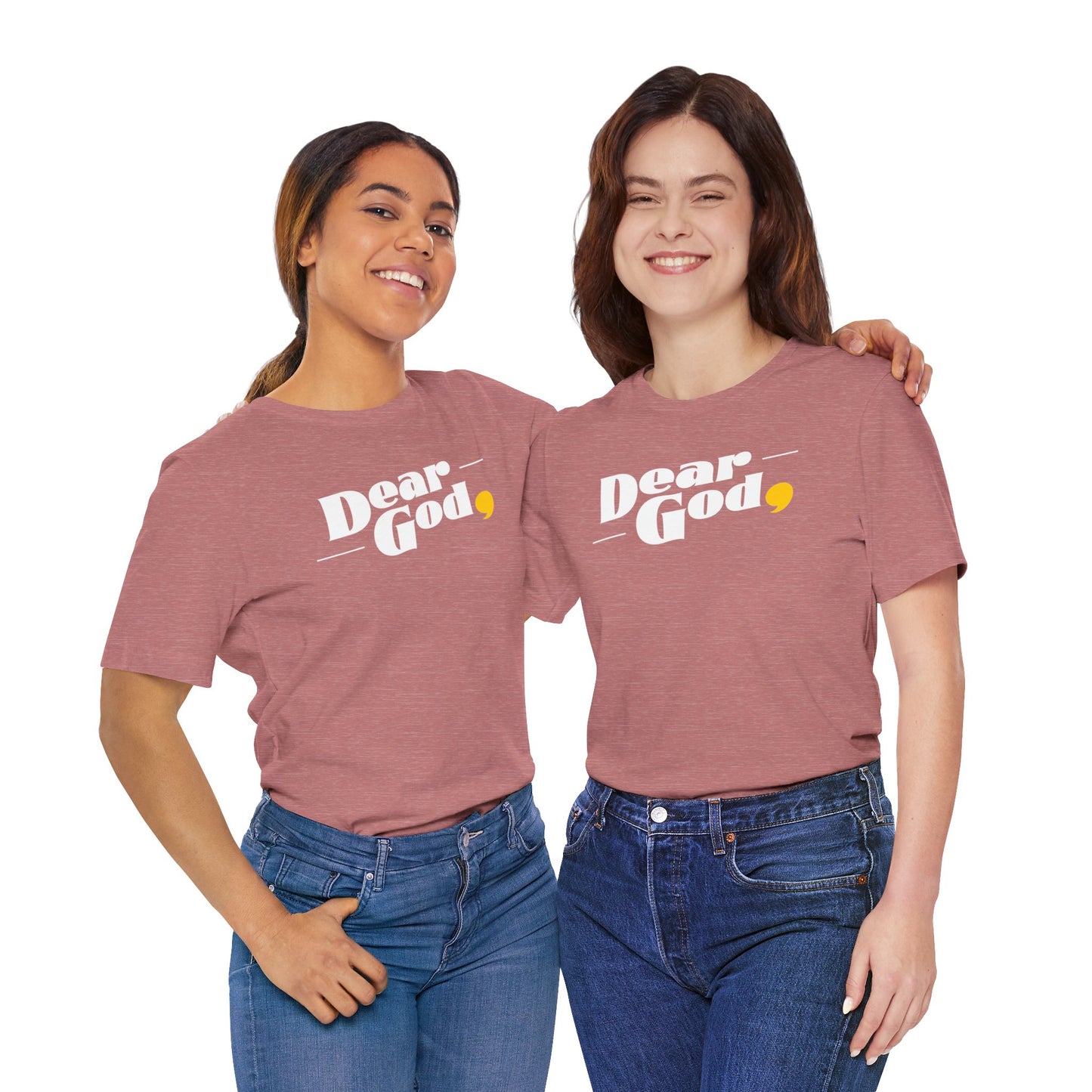 Women's "Dear God," Pop Tee — Jersey Short Sleeve Tee