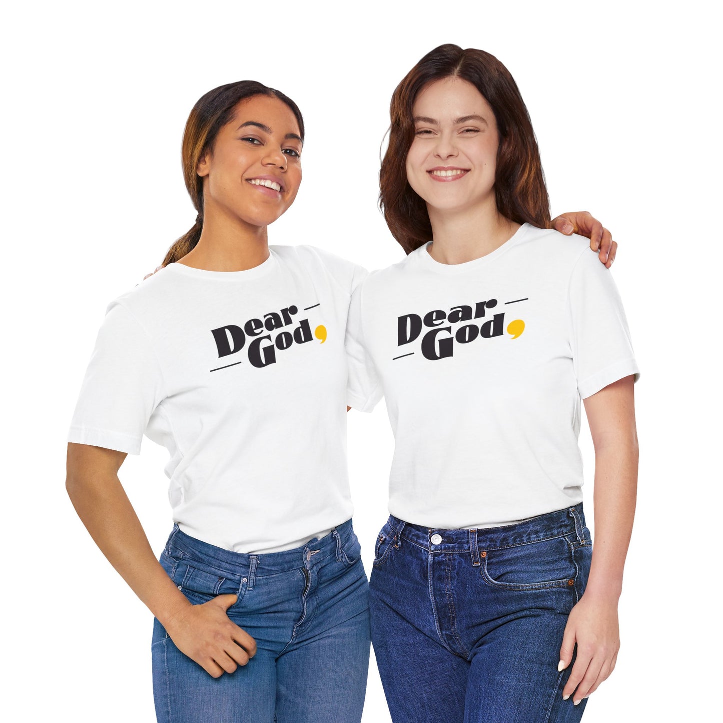 Women's "Dear God," Pop Tee — Jersey Short Sleeve Tee