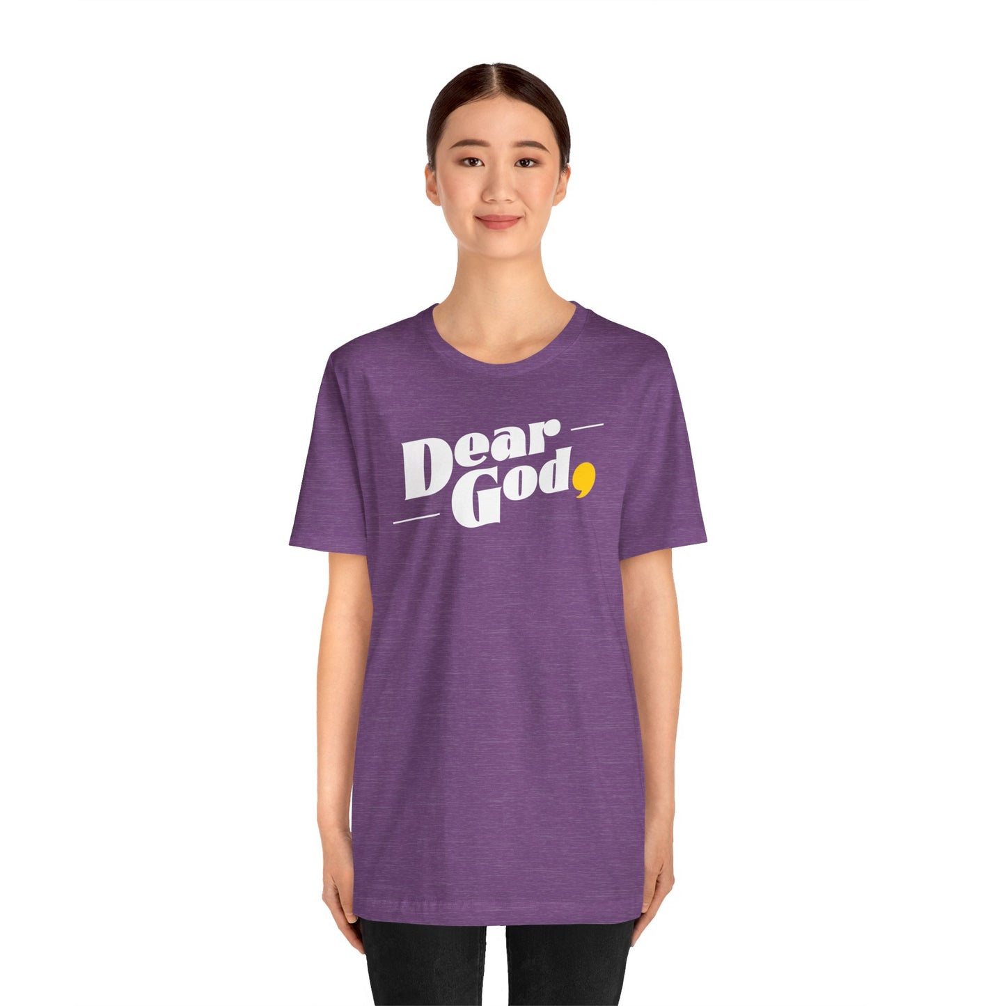 Women's "Dear God," Pop Tee — Jersey Short Sleeve Tee