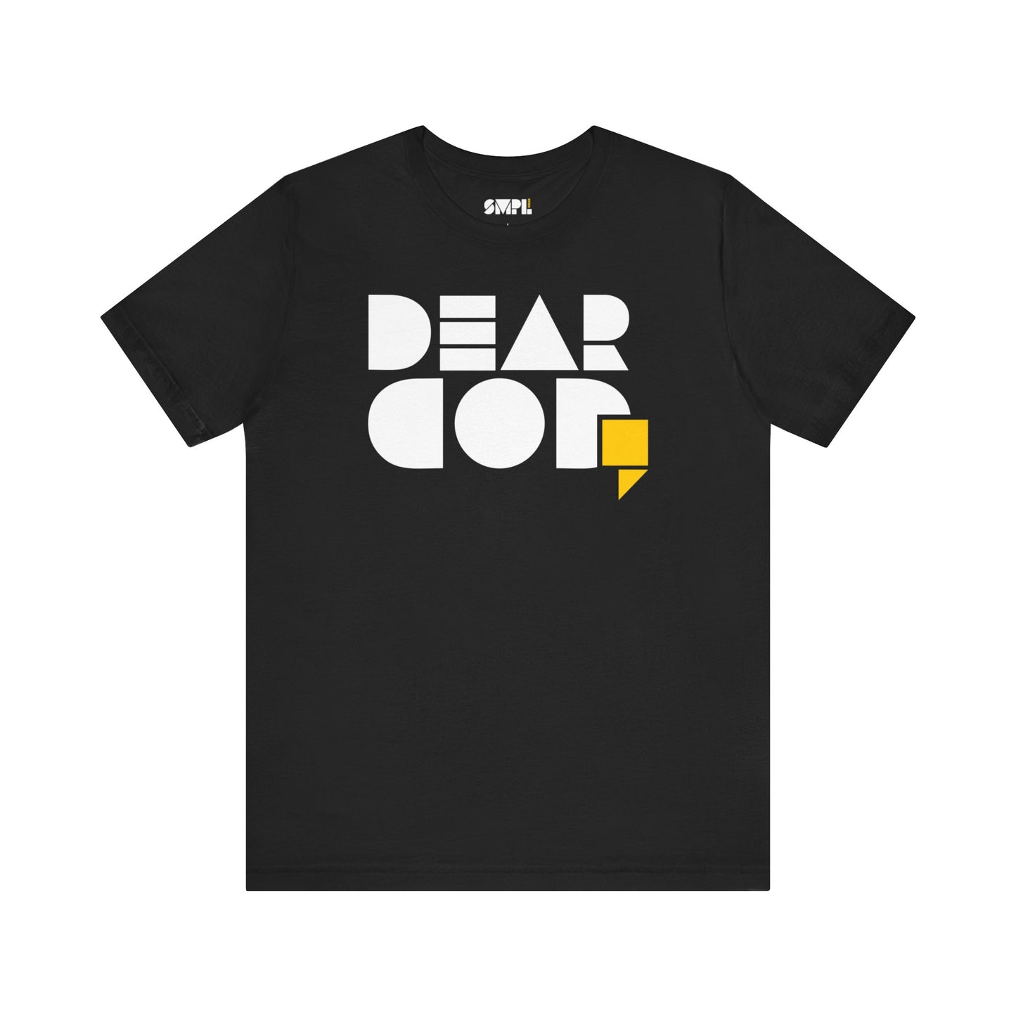 Women's "Dear God," SMPL Font — Jersey Short Sleeve Tee