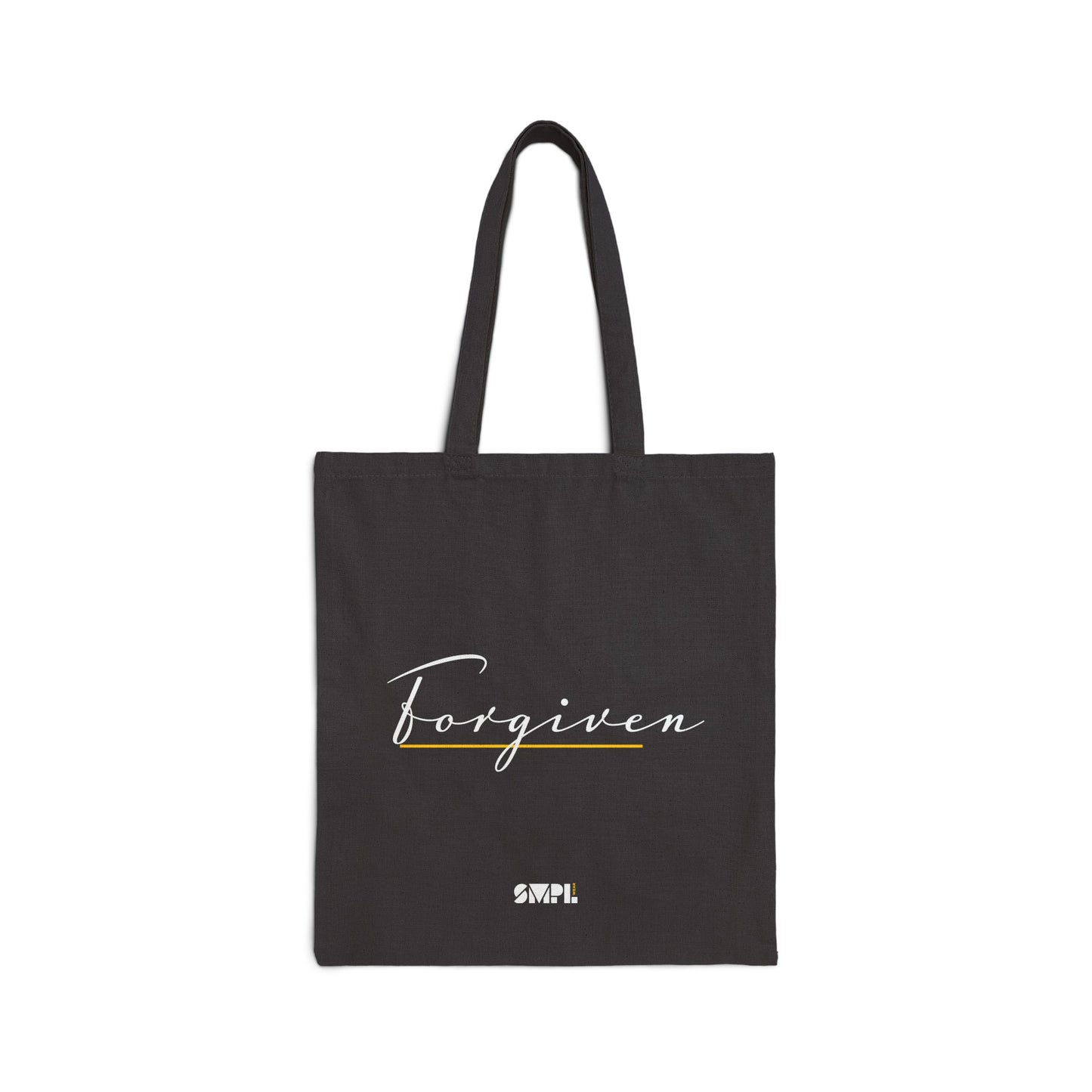 Forgiven Script — Cotton Canvas Tote Bag