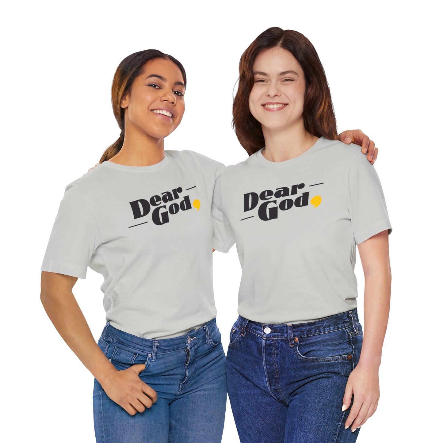 Women's "Dear God," Pop Tee — Jersey Short Sleeve Tee