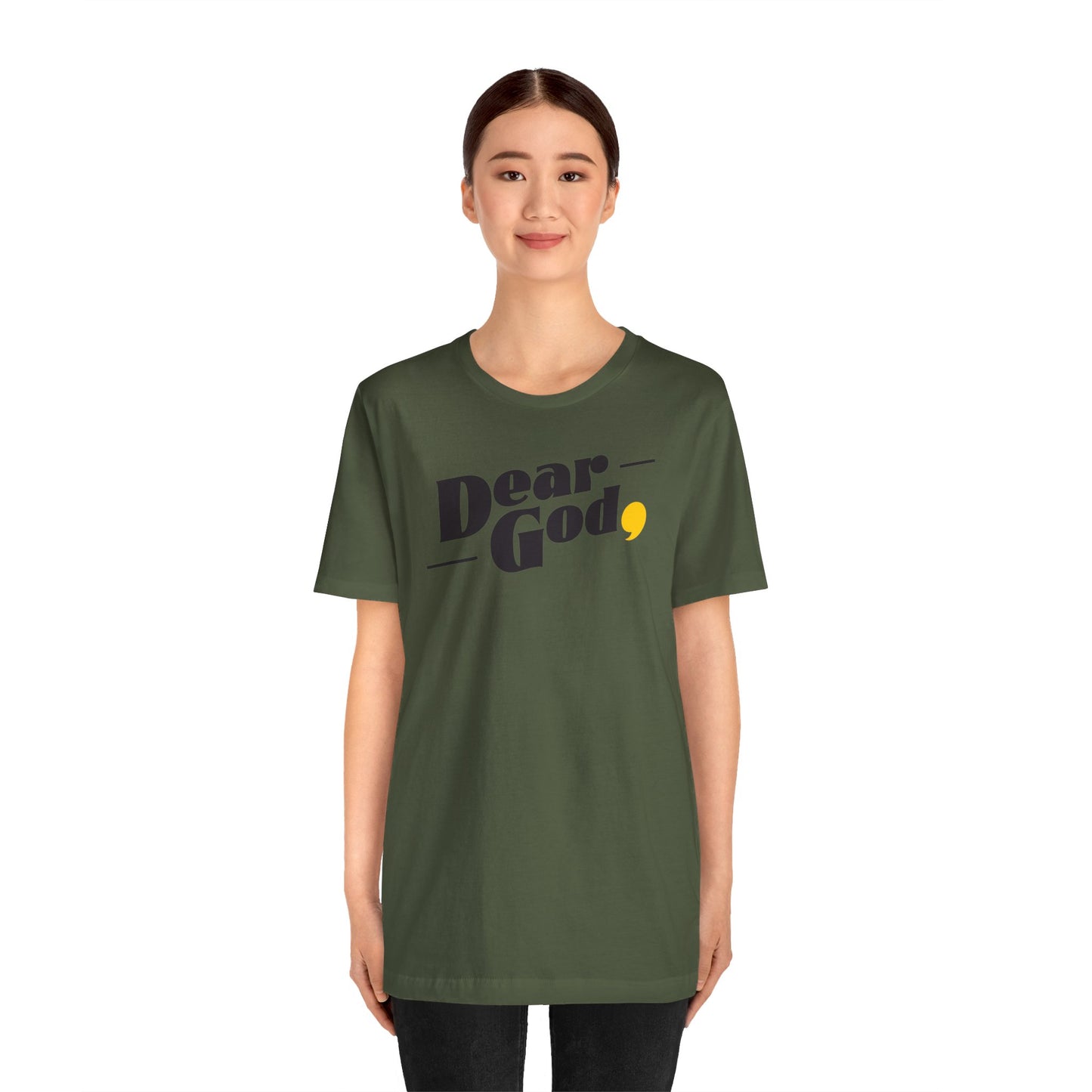 Women's "Dear God," Pop Tee — Jersey Short Sleeve Tee