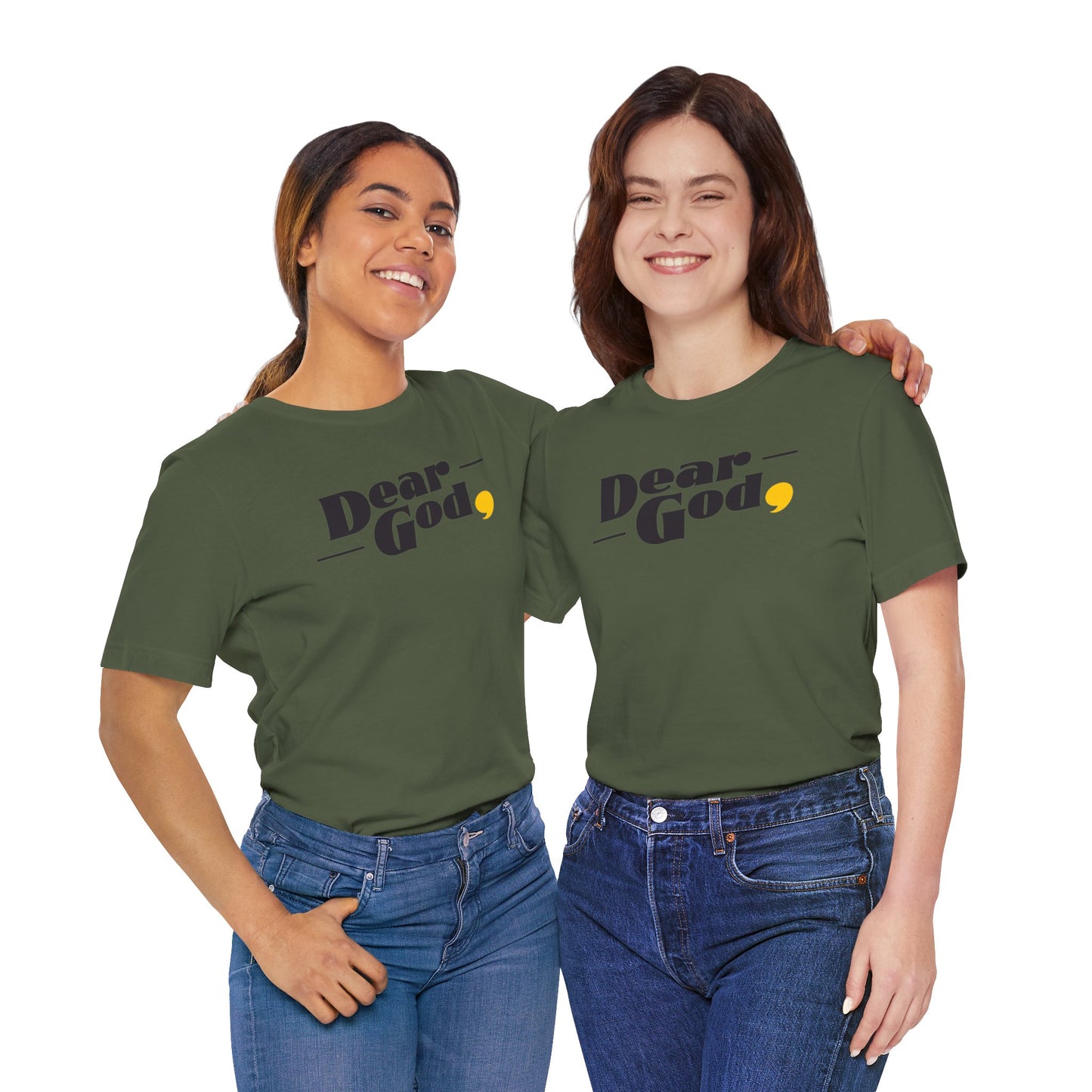 Women's "Dear God," Pop Tee — Jersey Short Sleeve Tee